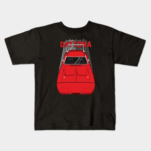 Dodge Charger Daytona 1969 - red Kids T-Shirt by V8social